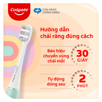 Bàn chải điện Colgate PULSE công nghệ sóng âm, sạch mảng bám gấp 5 lần, pin 60 ngày