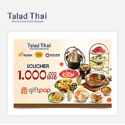 Giftpop - Phiếu Quà Tặng Talad Thai 1000K