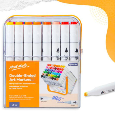 Bộ 48 Bút Lông Màu 2 Đầu - Mont Marte MMPM0078