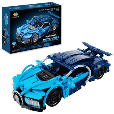Đồ Chơi Lắp Ráp Xe Đua Chạy Đà Siêu Ngầu - Supercool Pullback Racing Car - Toys&Joys 3305 (473 Mảnh Ghép)