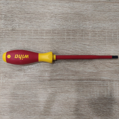 Tua vít cách điện đầu dẹp Wiha 00822 (3.5 x 100 x 204)