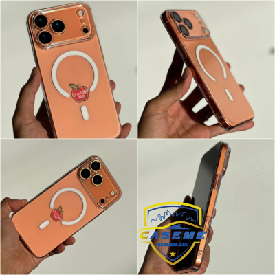 Ốp lưng Memumi Glitter trong suốt từ tính bảo vệ camera cho iPhone Air, iPhone 17, iPhone 17 Pro, iPhone 17 Pro Max Siêu mỏng 0.3mm, hít nam châm chắc chắn - Hàng Nhập Khẩu