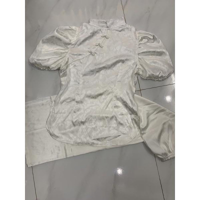 Đồ Lam Đi Chùa Gấm Tay Phồng