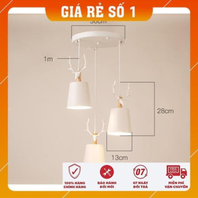 Đèn Thả Trần -  Đèn Thả Bàn Ăn Cao Cấp kèm bóng LED chuyên dụng và đế ốp trần