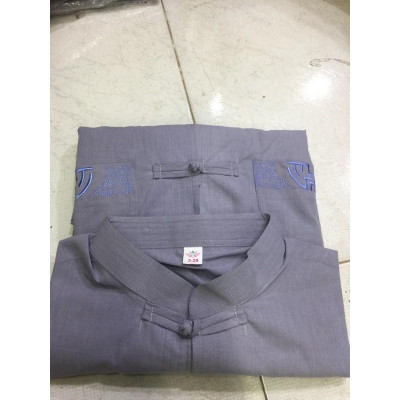 Đồ Lam Đi Chùa # Nam # Lãnh Tụ Thêu Túi Áo