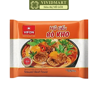 VIFON - Hủ tiếu Vifon hủ tiếu Bò kho, Hủ tíu Bò kho Vifon, Hủ tiếu Bò kho Vifon, Hủ tíu ăn liền Vifon (65g/gói)