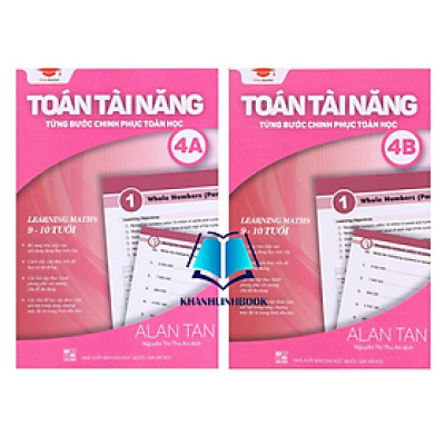 Sách - Combo Toán tài năng 4 tùng bước chinh phục 4A + 4B ( 9 -10 tuổi )