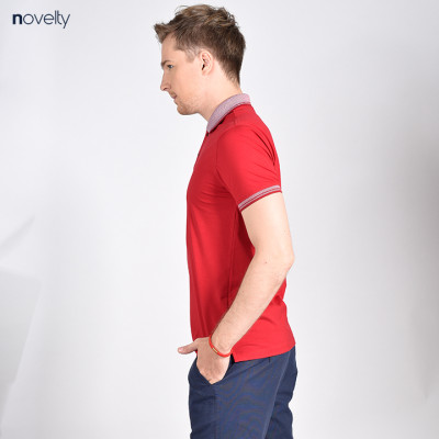 Áo Polo nam Novelty màu đỏ đô NATMMTNCSR181249N