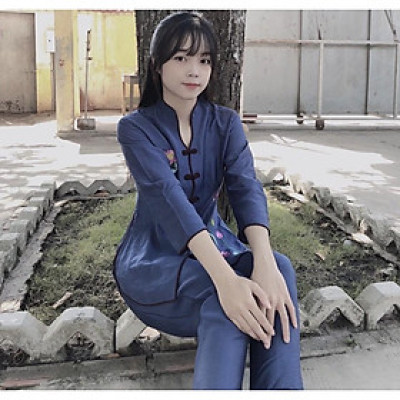 Đồ Lam Đi Chùa # Cổ Tàu Vải Cao Cấp # Quần Áo Nữ # Đồ Bộ Nữ