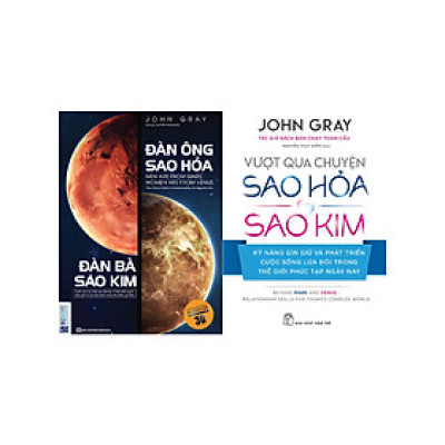 Combo Kỹ Năng Gìn Giữ Hạnh Phúc Lứa Đôi - Bảo Vệ Hạnh Phúc Gia Đình: Đàn Ông Sao Hỏa - Đàn Bà Sao Kim + Vượt Qua Chuyện Sao Hỏa - Sao Kim