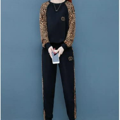 SET BỘ THỜI TRANG PHỐI HỌA TIẾT BEO TAY DÀI