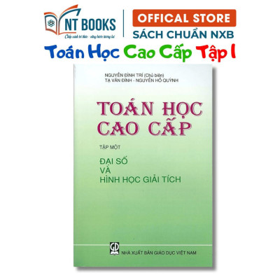 Sách - Combo Toán Học Cao Cấp Tập 1 + 2 + 3 - KHỔ NHỎ - NXB Giáo Dục - HV