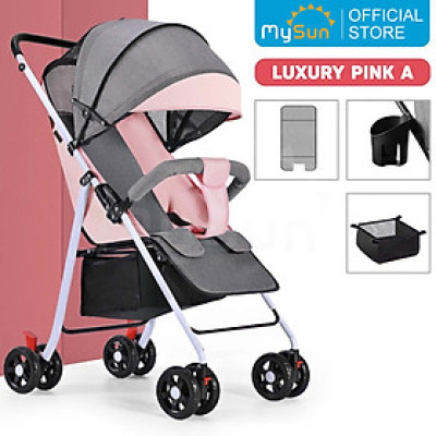 Đã ẩn Xe đẩy nằm ngồi gấp gọn cho em bé sơ sinh 1 2 3 4 tuổi Luxury MySun