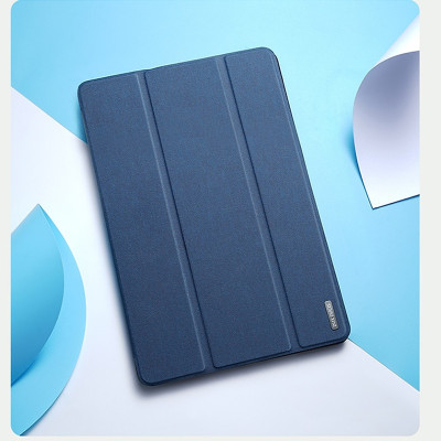 Bao da dành cho SamSung Galaxy Tab S7 Fe chính hãng Dux Ducis Domo chống sốc, có khay đựng bút - hàng chính hãng