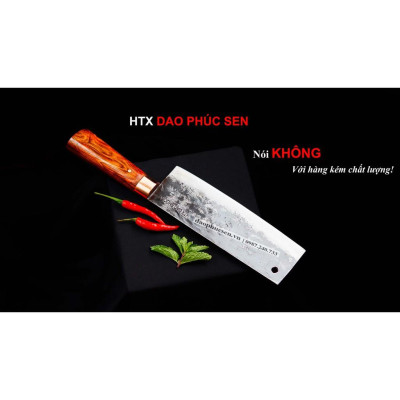 Dao Phúc Sen Dao Thái 20 Cán Cẩm Khâu Đồng Đỏ G02DD