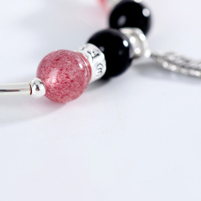 Vòng cặp nam nữ đá thiên nhiên phối charm bạc - Ngọc Quý Gemstones