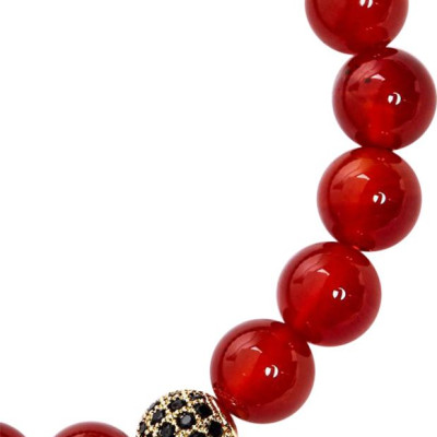 Vòng Tay Đá Mã Não Đỏ Mix Charm Ngọc Quý Gemstones VT47