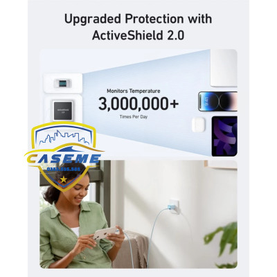 Củ Sạc nhanh An ker 511 Nano 3 30W A2147 USB C PD GaN - Hàng Chính Hãng