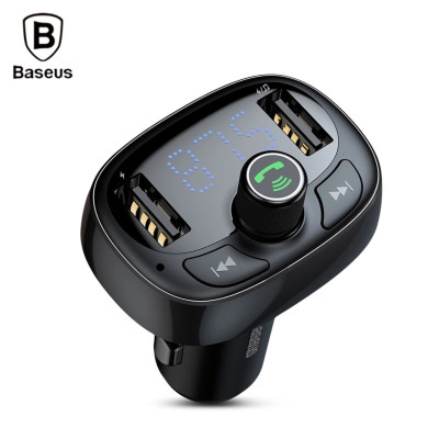 Tẩu sạc đa năng phát nhạc trên ô tô Baseus T Shaped S-09 Car Bluetooth MP3 Player - Hàng chính hãng