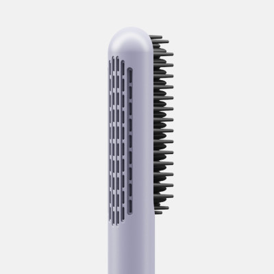 Lược điện tạo kiểu LocknLock 43W, răng nhiệt phủ sứ, công nghệ ion âm - Màu tím - ENA223PUP - Hàng chính hãng