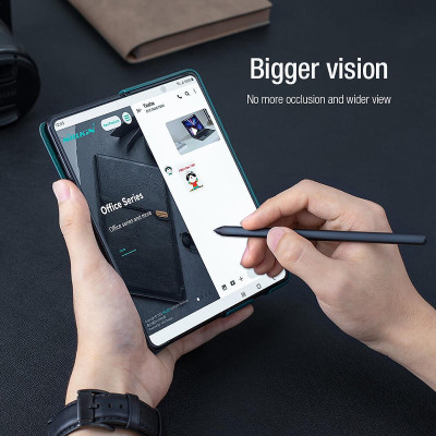 Bao da cho Samsung Galaxy Z Fold 7 , Z Fold 5 , Z Fold 4 , Z Fold6 (Fold 6 5G) hiệu Nillkin Qin Pro Leather(chống sốc, có khe để bút)- Hàng chính hãng