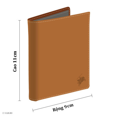 Ví Đứng Nam Mini Nhỏ Gọn, Da Bò SMALL PEBBLE 2 Mềm Mại - Bền Bỉ, Size Tiểu, Chống Xước - Chống Nhăn Tốt, Thiết Kế Đơn Giản, Dáng Đứng - Gập 2, 2 Ngăn Lớn Đựng Tiền Và 9 Ngăn Nhỏ Để Thẻ ATM, CCCD, Thẻ GPLX - Hàng Chính Hãng SAIGIO