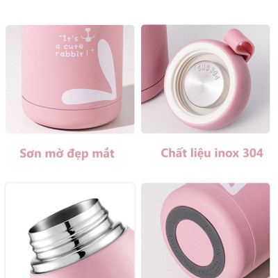 Bình Nước Giữ Nhiệt Thông Minh Cảm Ứng Hiển Thị Nhiệt Độ Nước ,Thể Tích 320ml, Chất Liệu Inox 304 Giữ Nhiệt Lâu , Nhỏ Gọn YESURE