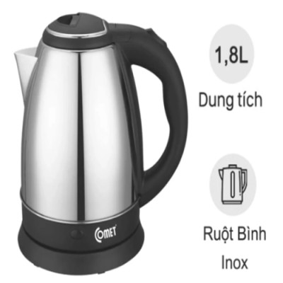 Bình đun siêu tốc inox 1,8L CM8217 - Hàng chính hãng