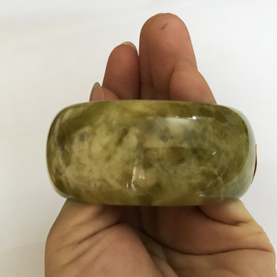 Vòng tay đá tự nhiên bản to cho nữ 3cm nhiều màu cẩm thạch Việt Nam VONGCAMTHACH3CM