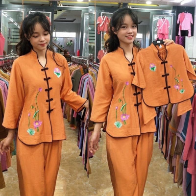 Đồ Lam Đi Chùa# Cổ Tàu Vải Cao Cấp# Quần Áo Nữ # Đồ Bộ Nữ