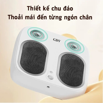 [Tặng củ sạc + cáp sạc] Máy Massage Bàn Chân Không Dây GDV YM-SU7 Bấm Huyệt, Rung Gót, Chườm Ấm - Màu Ngẫu Nhiên - Hàng Chính Hãng