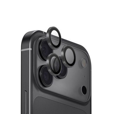 Kính Bảo Vệ Lens Camera Cho iPhone 17 Pro/ 17 Pro Max UNIQ OPTIX ALUGUARD Khung Hợp Kim Nhôm Kính Cường Lực 9H Hàng Chính Hãng