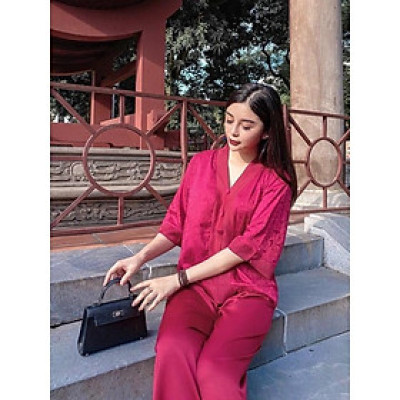 ĐỒ LAM ĐI CHÙA Mẫu Bà Lai Phối Gấm