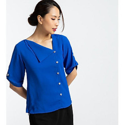 Áo Kiểu Công Sở Thời trang thiết kế Hity TOP101 (Xanh Midnight)