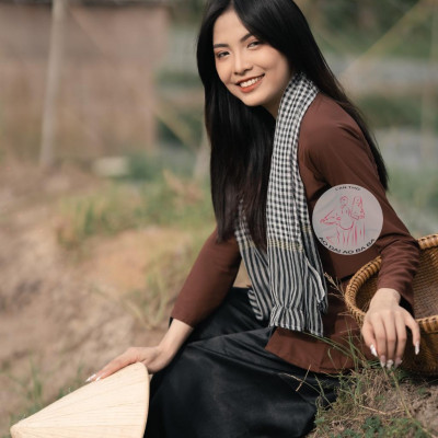 BIGSIZE bà ba lụa nâu - Có bộ bà ba Bigsize- may sỉ bà ba toàn quốc - May bộ bà ba theo yêu cầu