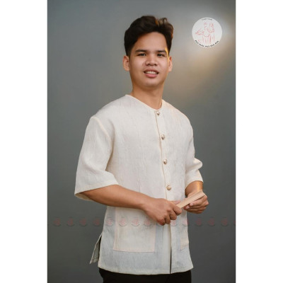 [Đặt May] Áo lẻ bà ba nam vải tafta ép cao cấp, may riêng theo yêu cầu