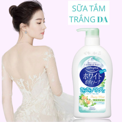 Sữa Tắm Dưỡng Trắng Mịn Da Chiết Xuất Collagen Kose Softymo Body Soap (Chai 600mL) 