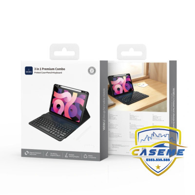 Bao da bàn phím dành cho iPad Air 11 inch M3 2025 Wi Wu MK-006 – 3 trong 1 kèm bút cảm ứng - Hàng nhập khẩu