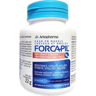 Viên uống Arkopharma Forcapil Fortifiant hỗ trợ tóc, móng chắc khỏe (60 viên) - Hàng chính hãng