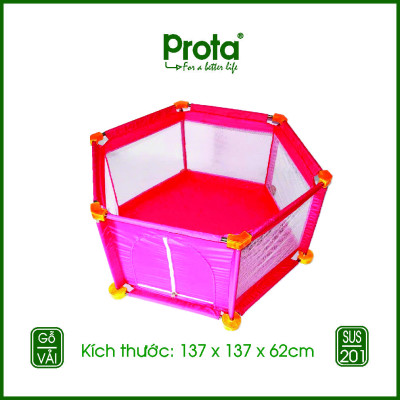 [CHÍNH HÃNG] Nhà banh, kiêm làm cũi kết cấu chân gỗ cao cấp Prota + tặng Đồng hồ ghép hình cao cấp