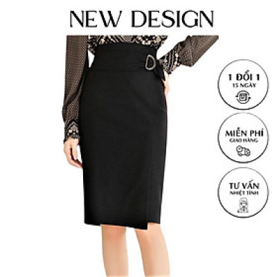 Chân váy bút chì kiểu dáng hàn quốc kèm nơ thắt sang trọng quyến rũ vải kaki thun co giãn, thoáng mát