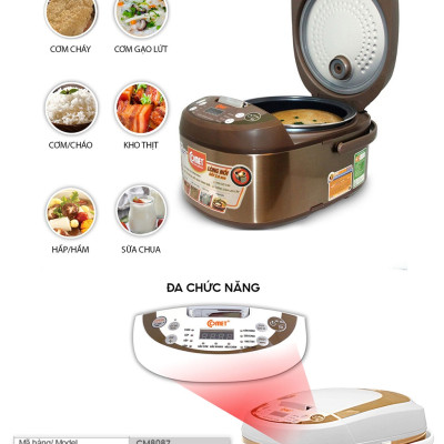 Nồi Cơm Điện Tử Comet CM8087 1.8L - 860W- Hàng chính hãng