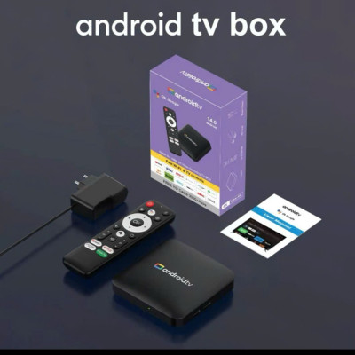 Android Tivi Box - Ram 2G - Android TV 10 - Dual Wifi - Bluetooth - Netflix - Remote Tìm Kiếm Bằng Giọng Nói - Hàng Nhập Khẩu