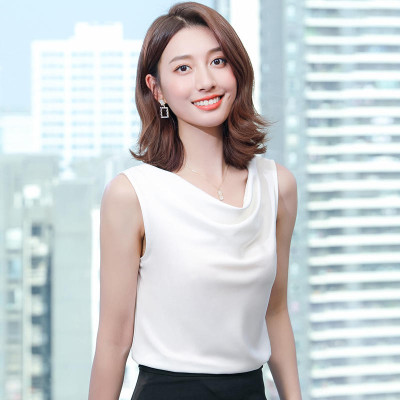 Áo lụa nữ cổ đổ phong cách công sở nữ tính chất lụa satin cao cấp, thoáng mát - AO0030