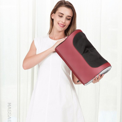 Gối Massage, Máy Massage Hồng Ngoại Cổ Vai Gáy Lưng Giảm Đau Đầu Hiệu Quả 16 Bi Cao Cấp Thế Hệ Mới