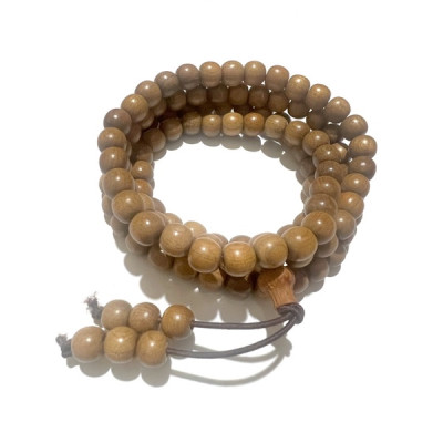 Chuỗi Vòng Tay , Chuỗi Niệm Phật  Hạt Gỗ Bách Xanh Gỗ Thơm + Tặng Hộp Gấm ( Mian .vn )