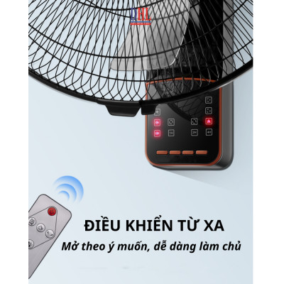 Quạt treo tường điều khiễn từ xa remote Mitomo FTT-60AE hàng chính hãng