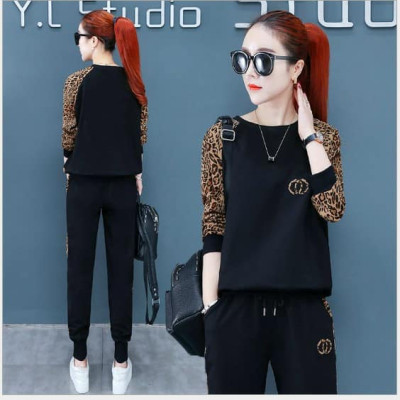 SET BỘ THỜI TRANG PHỐI HỌA TIẾT BEO TAY DÀI