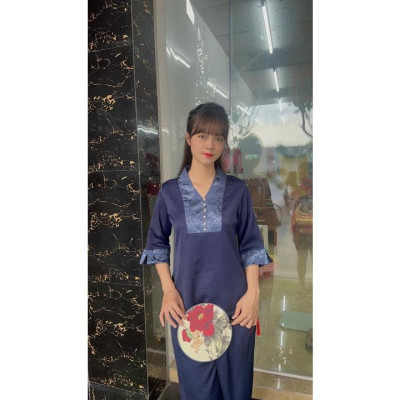 ĐỒ LAM ĐI CHÙA  Mẫu Lụa - Tơ phối Gấm Cao Cấp