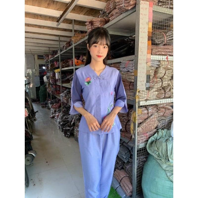 Đồ Lam Đi Chùa - Mẫu Tay Phối Tơ